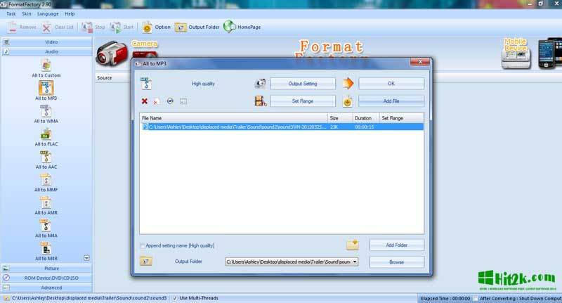 download format factory free for windows xp